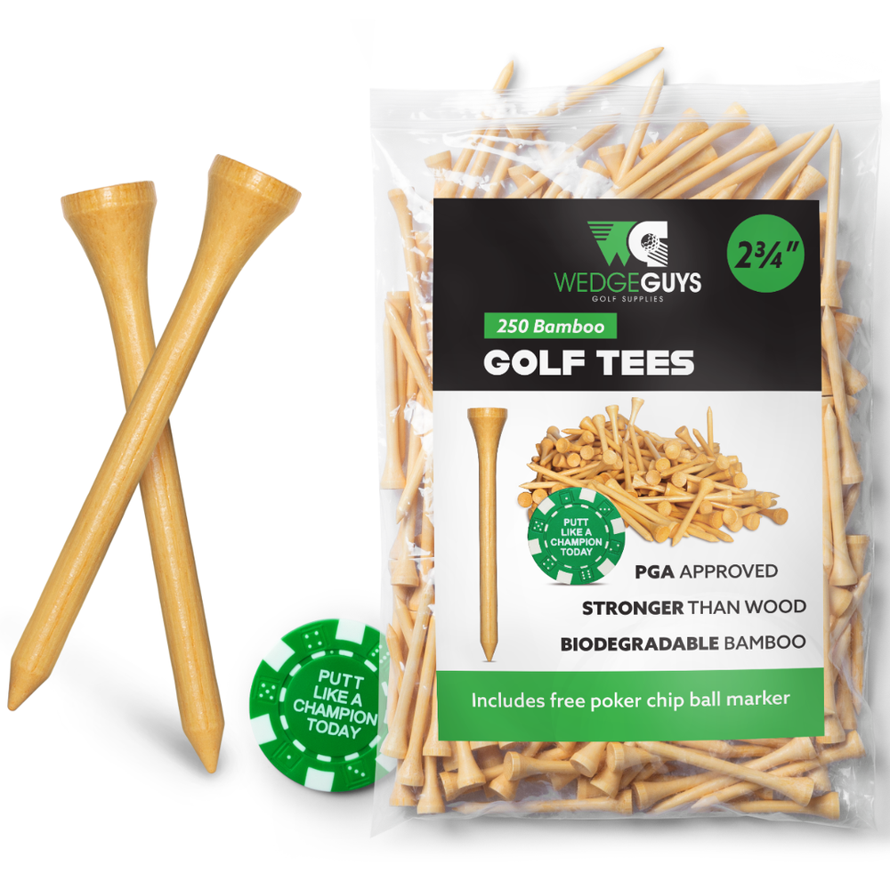 Bamboo Golf Tees Bulk - Choose Size - Choose Quantity