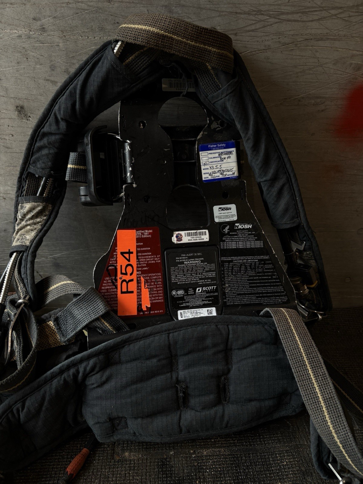 Scott 5.5 Firefighter SCBA Air-Pak X3 w/ Regulator 2014 Maint 2023