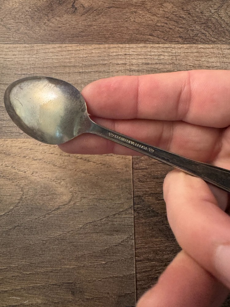 Crown Silver Plate Teaspoon Silverplated Radiance Pattern
