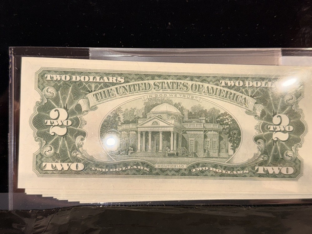 1963 2$ Red Seal Consecutive Order Bills UNCIRCULATED