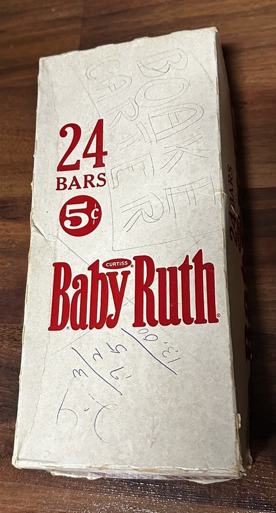 Vintage baby Ruth empty box candy bars