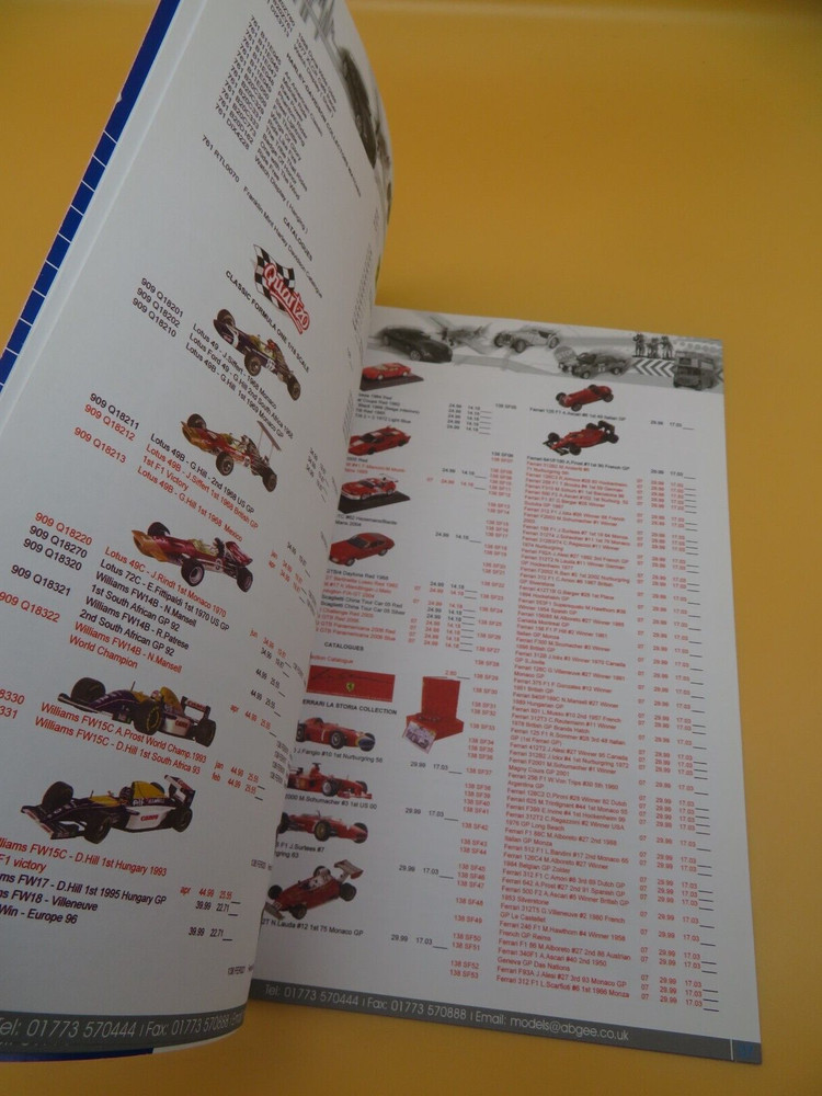 A B Gee 2007 Exclusive Distribution Range Price List Collectables