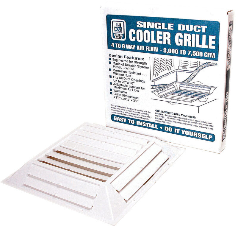 Dial 7637 6-Way Diffuser Grille for All Residential Cooler Models