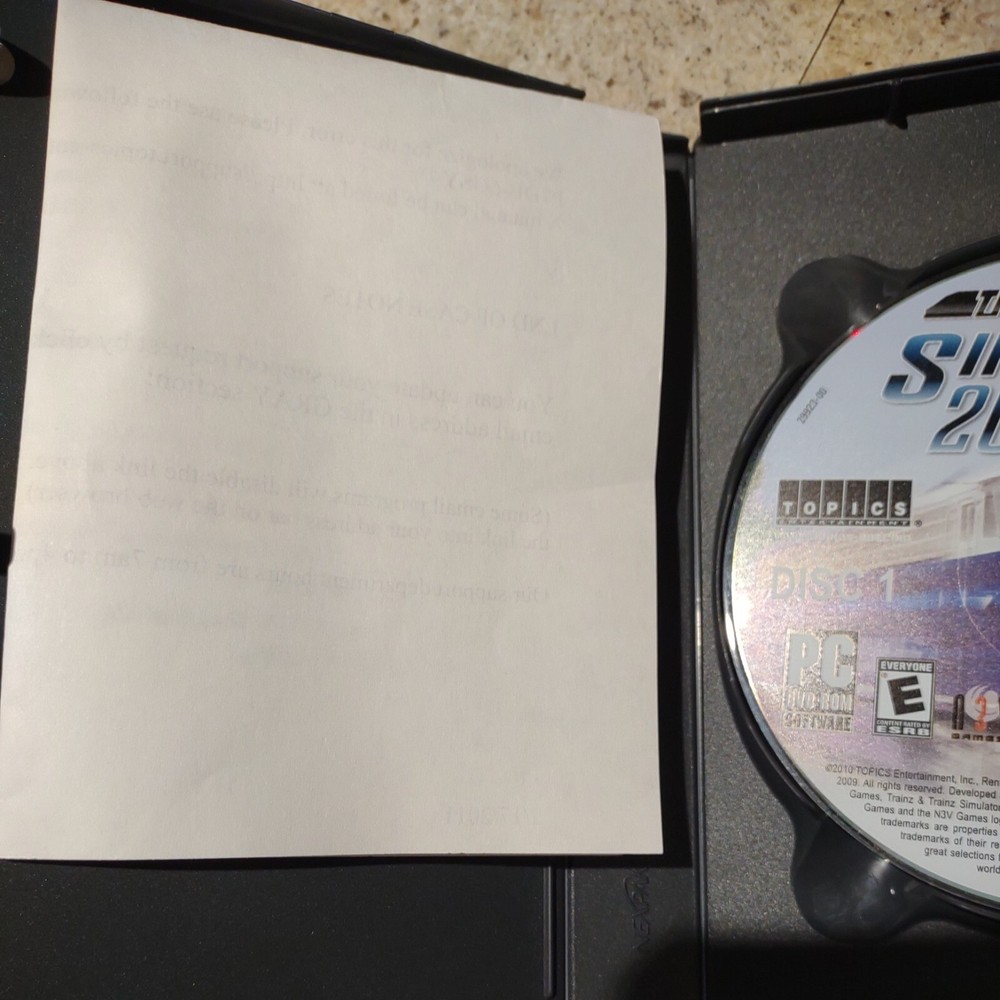 Trainz Simulator 2010 (Engineers Edition) (PC, 2010) DVD-ROM software tropics