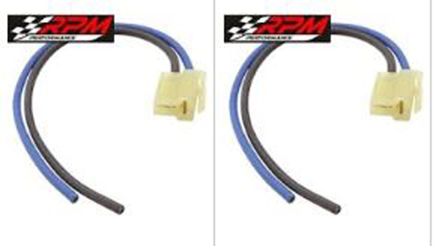 Electric Cooling Fan 2 Terminal Pigtail Plug Wire Harness Connector 2 PACK