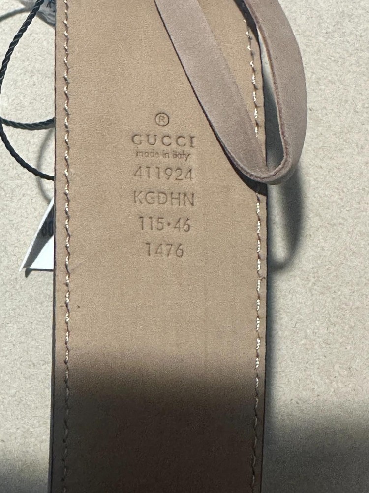 gucci belt blue canvas mono