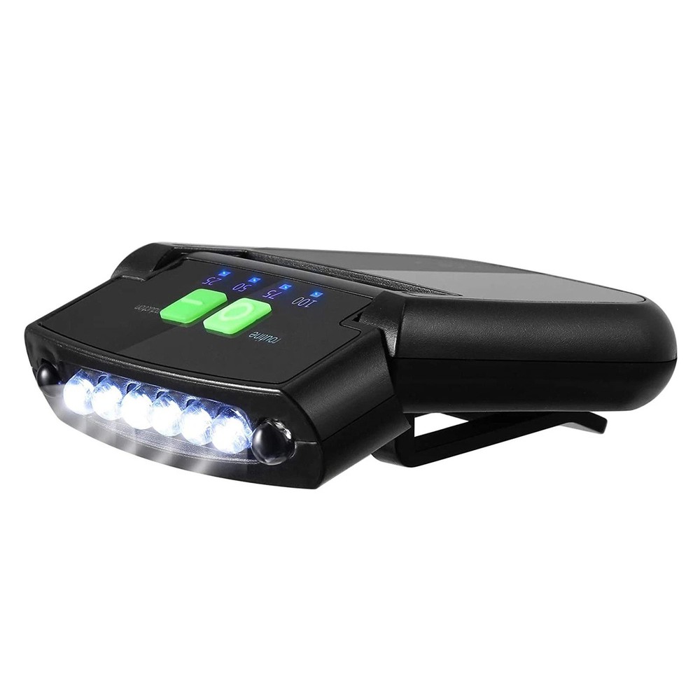 Rechargeable Hat Clip Light with Infrared Sensor Two Modes for Night Walking