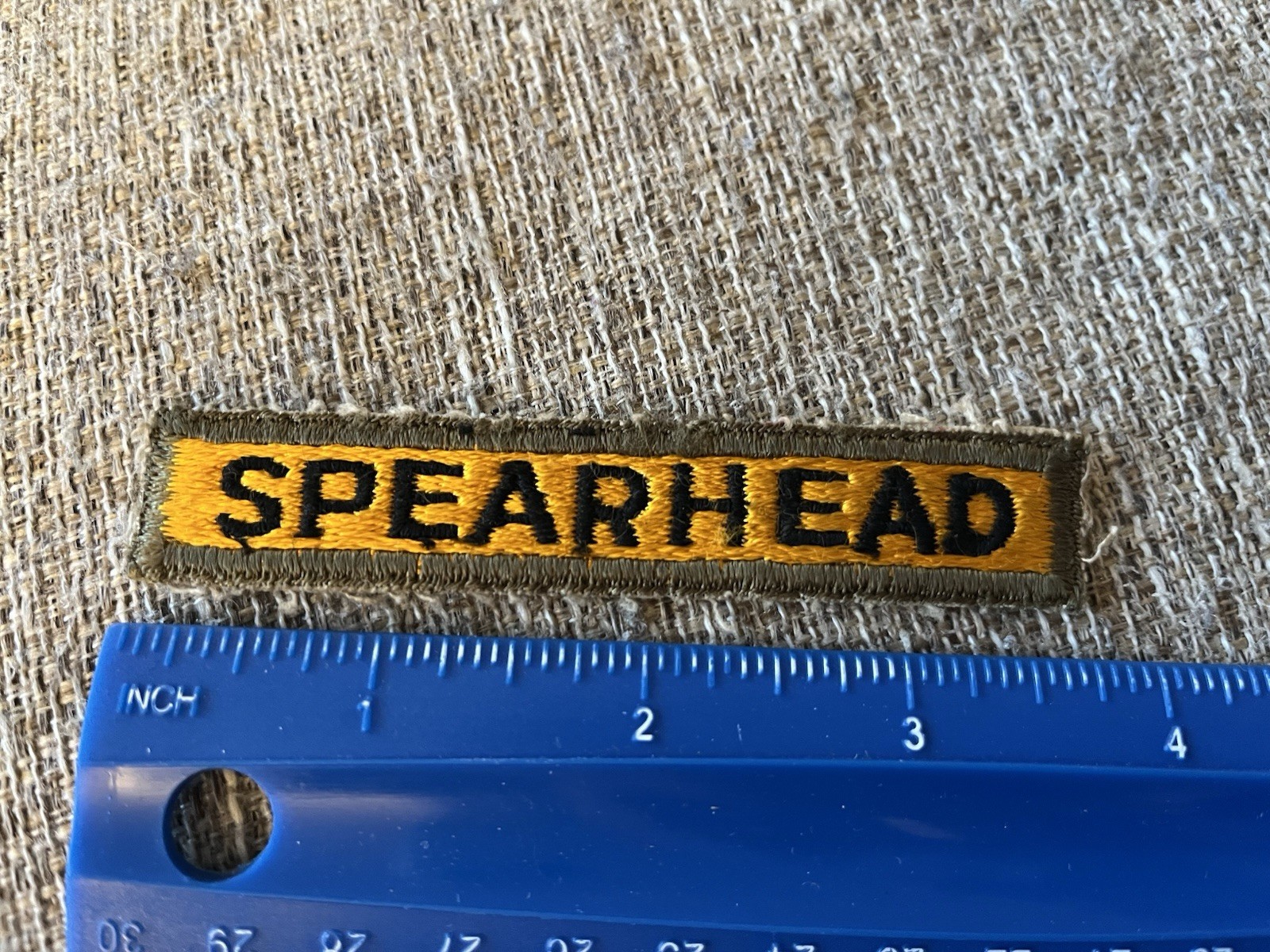 WWII Era US Army 3rd Armored Division SPEARHEAD Tab Patch