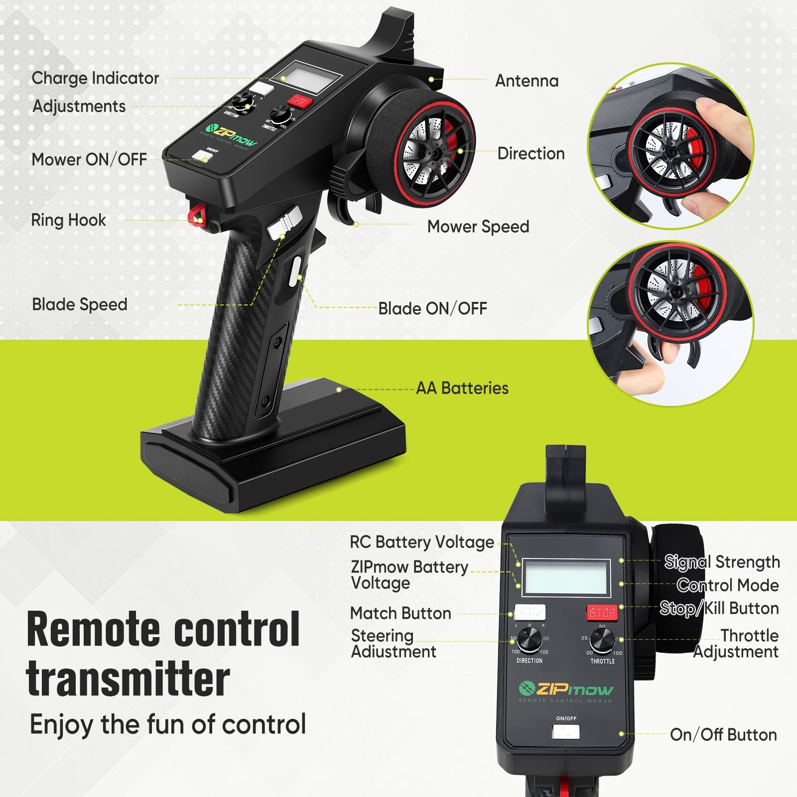 Zipmow RC robotic mower