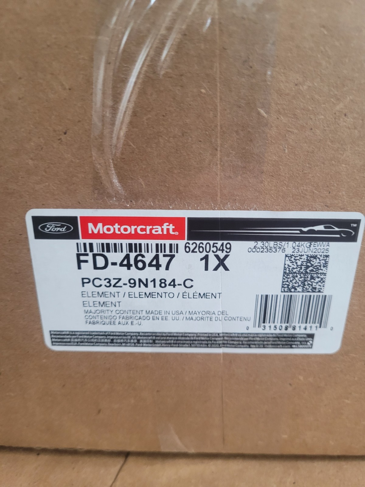 New FD4625AA Motorcraft Ford F250 F350 6.7 Diesel Fuel Filter OE FD4641 FD4647