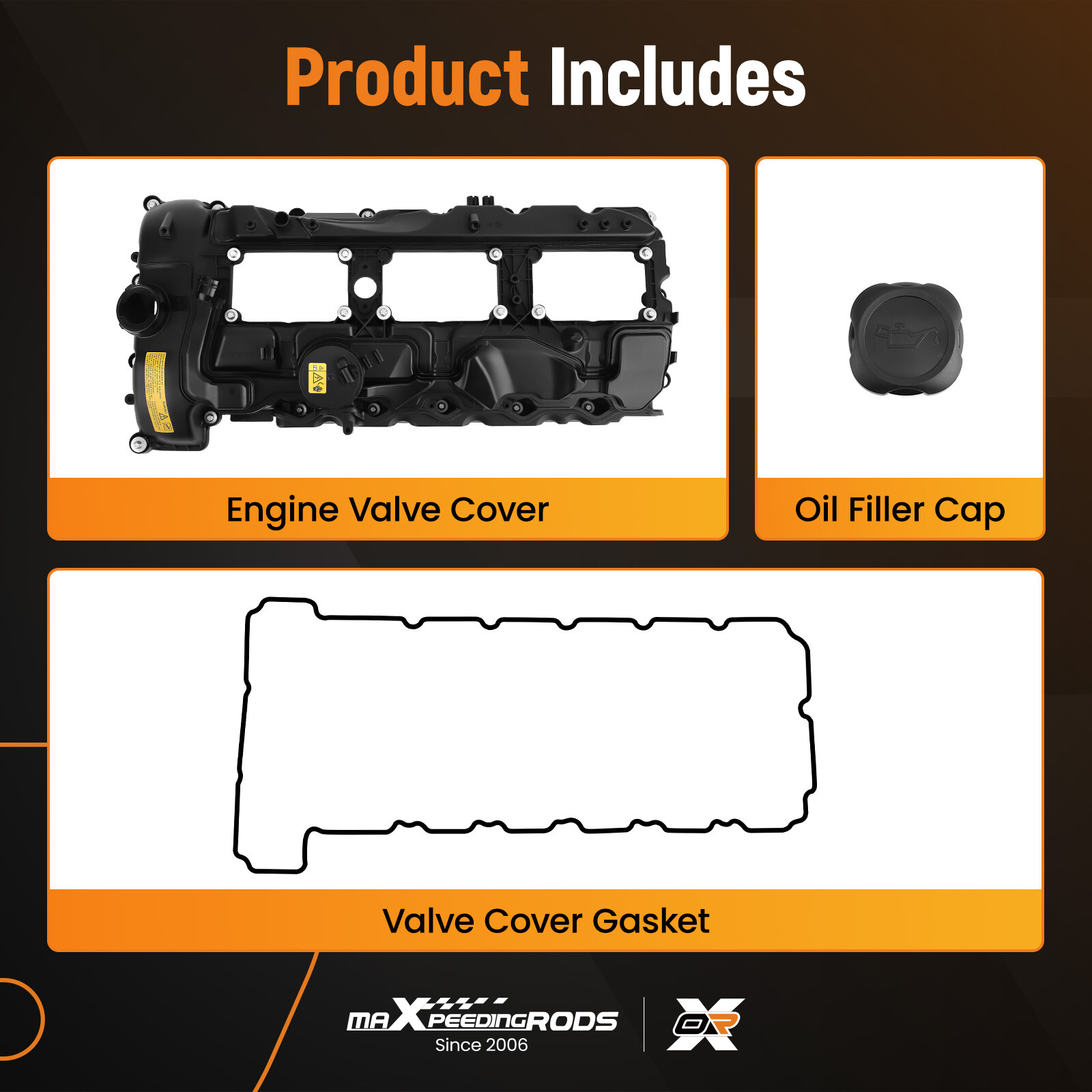 Valve Cover & Gasket Cap for BMW N55 135i 335i 535i 640i 740i X3 X5 11127570292