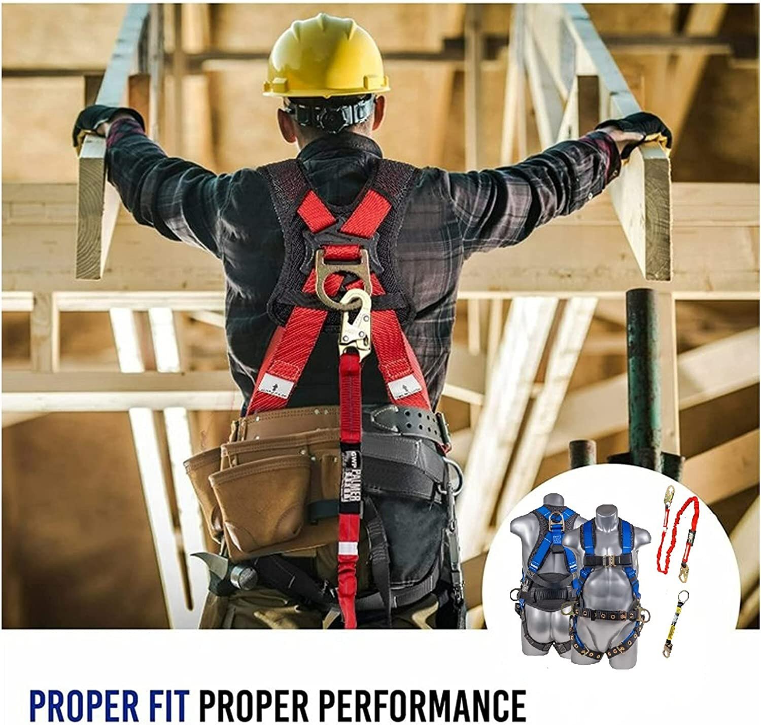 Palmer Safety Fall Protection Hammerhead Kit I 5pt Safety Harness