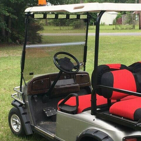 Folding Golf Cart Tinted Windshield Windscreen For EZGO TXT 1994-2013 2014