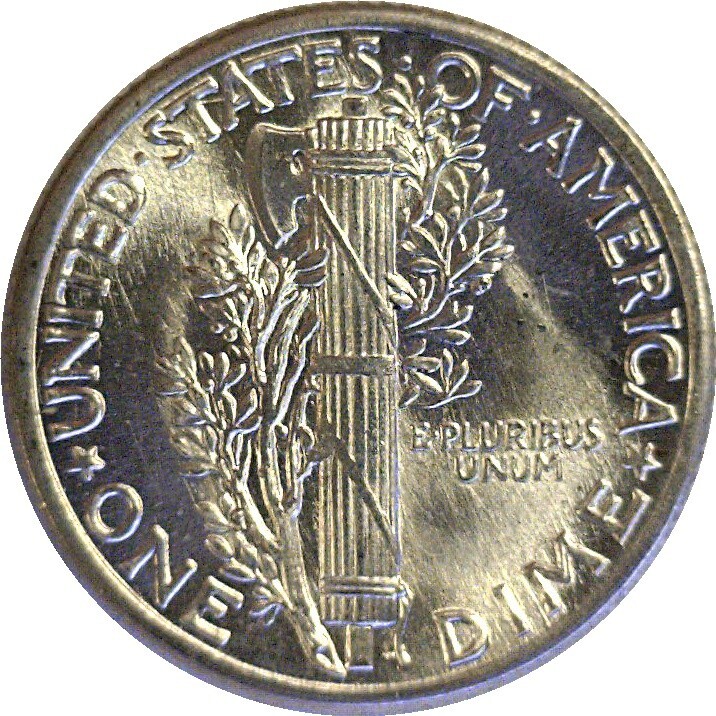 1937 10C Mercury Dime Silver Uncirculated