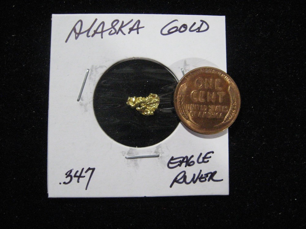 ALASKA GOLD NUGGETS EAGLE RIVER  .347 GRAM