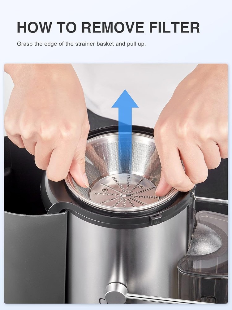 Efficient 500W Juicer Extractor - Dual Speed Control & Easy Clean Design