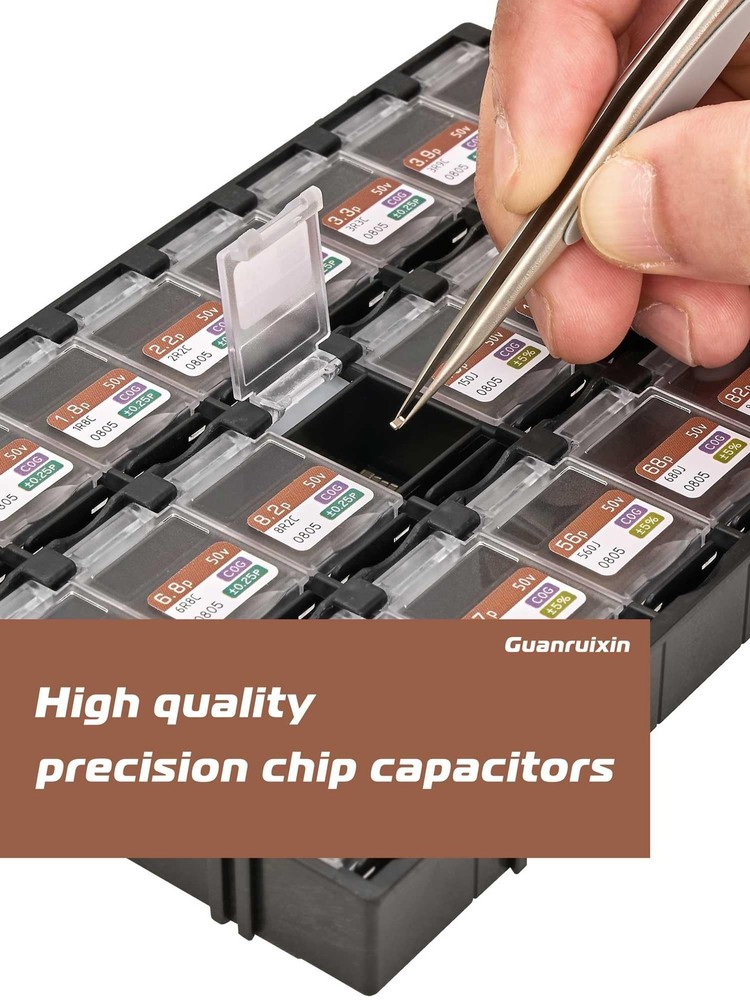 Chip Capacitor Design Kit,EIA 0805 Size,1pF-47uF Capacitance,72 Values,2790PC...