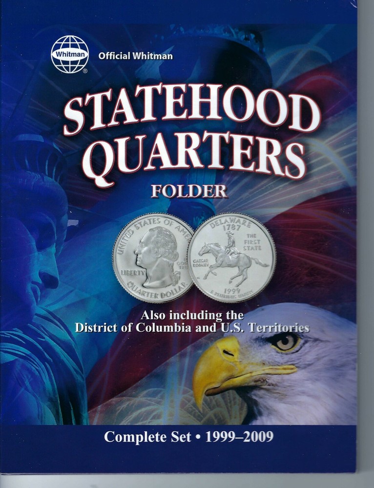 New Whitman Folder for all State & Territorial 60 Quarter Types From 1999-2009!