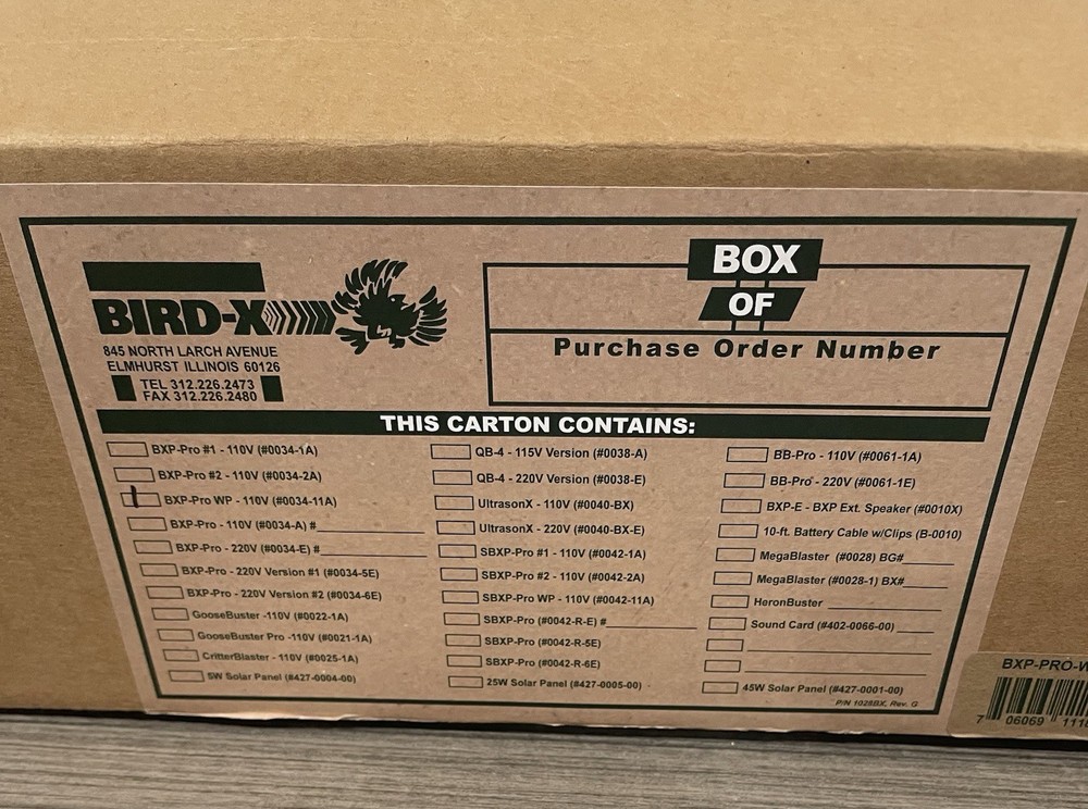 Bird-X BXP-PRO WP Woodpecker Pro Electronic Bird Repeller