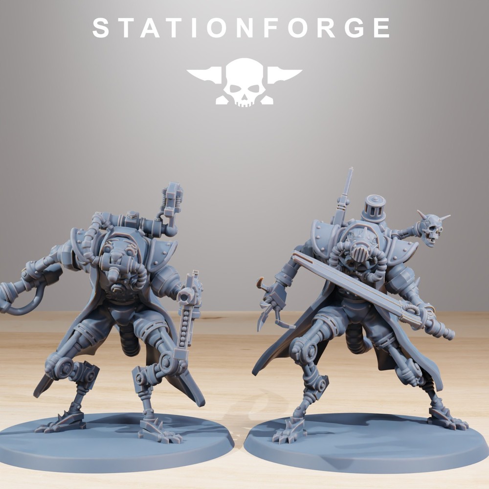 Station Forge Miniatures Raticus Curdsters Sci Fi Grim Dark Wargame Proxy 3D