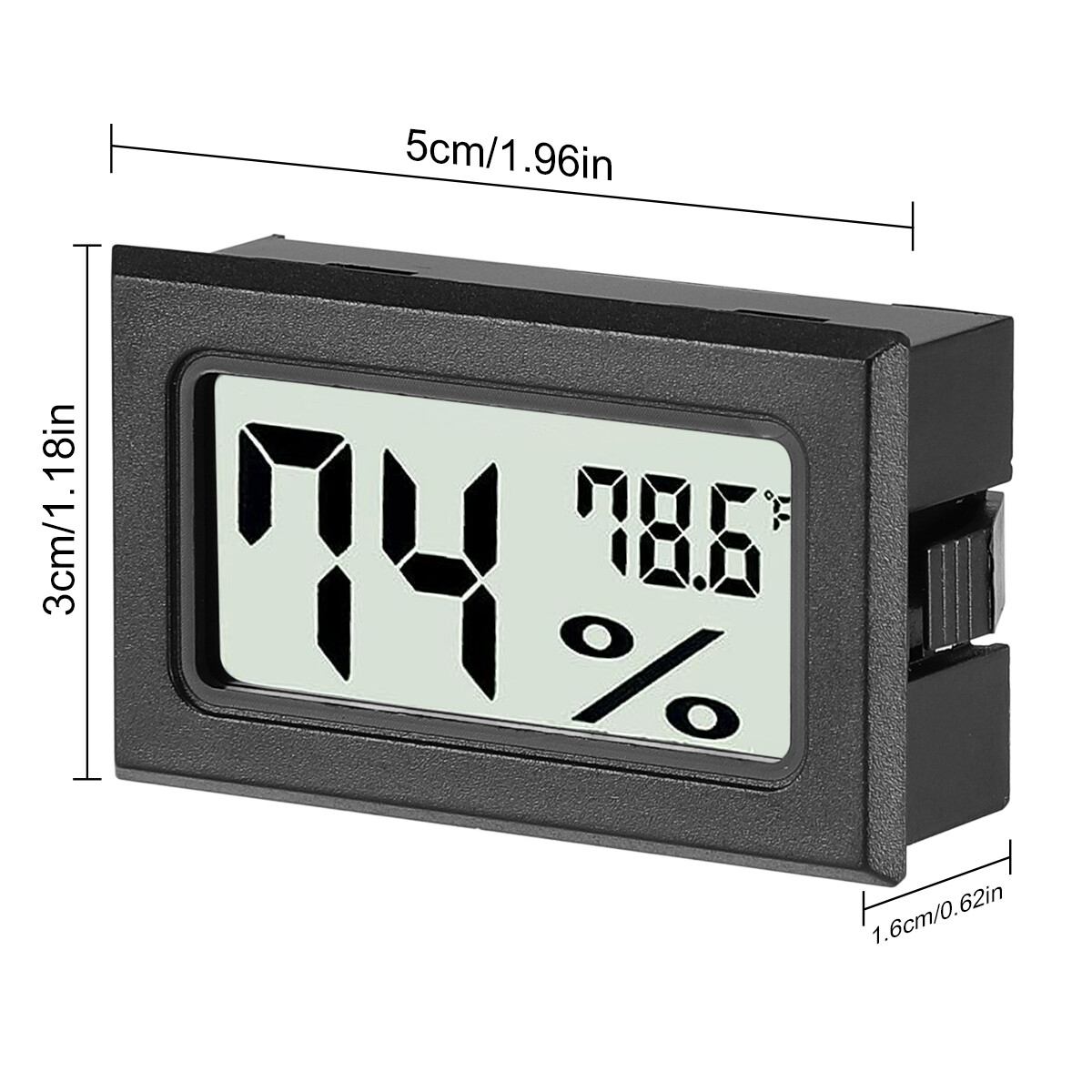 10 Packs Mini Digital Indoor Thermometer Hygrometer Temperature Humidity Meter