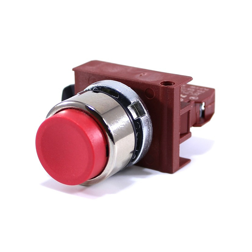 Switch normally closed with extended RED button fitting Bizerba slicer SG8D.