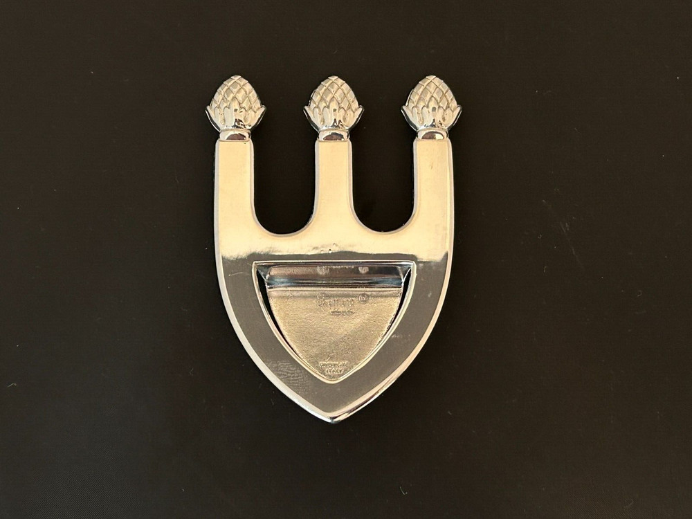 SHEFFIELD SILVER PLATED PINECONE TIPPED TRIDENT BOOK MARK - MADE IN ITALY -