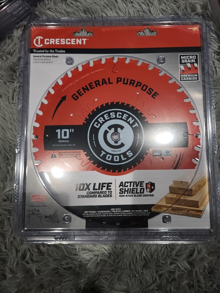 Crescent Circular Saw Blade 10'' X 40 Tooth General Purpose