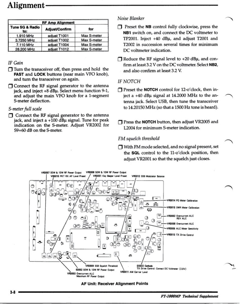 CDROM: YAESU FT-1000MP OPERATING & SERVICE MANUAL TECHNICAL SUPPLEMENT PDF