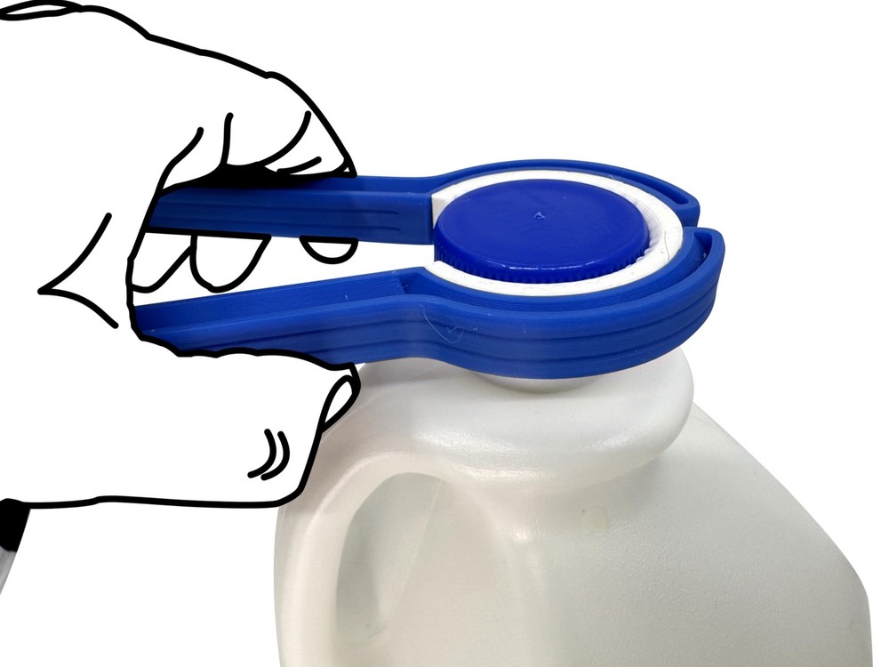 Intulon Bottle Opener, Multi-Purpose Cap Compact, 3 Large, Blue