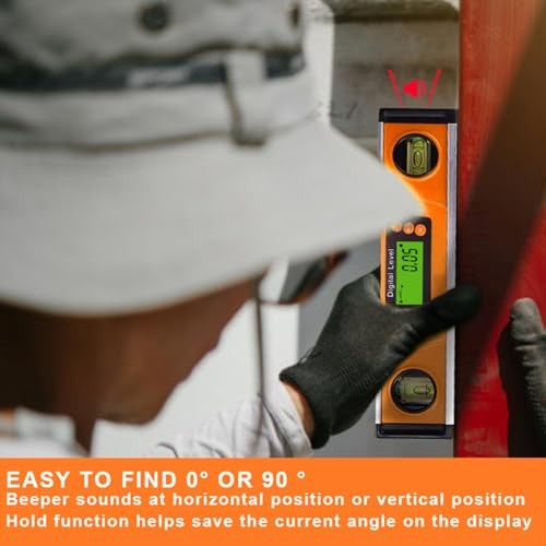 Digital Level and Protractor, 10 Inch IP54 Protected Electronic Bubble