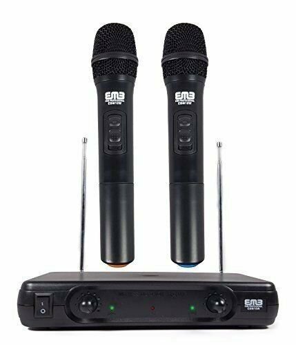 EMB Pro EBM10W Professional Dual VHF Wireless Handheld Microphone System