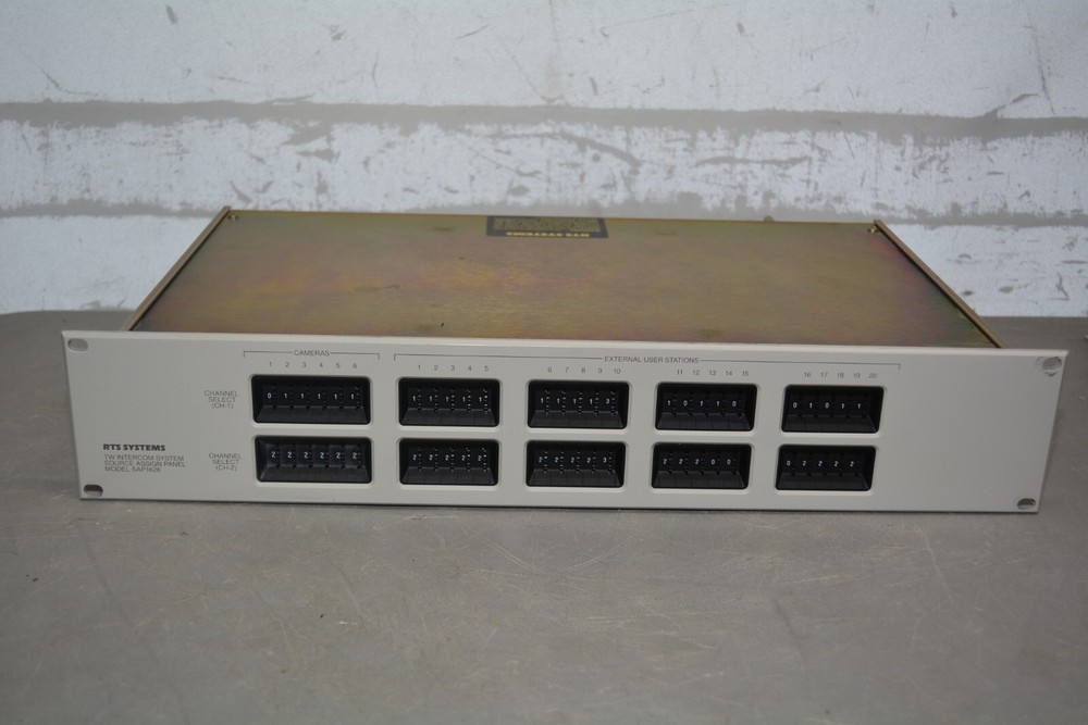 ^ RTS Systems TW Intercom System Source Assign Panel SAP-1626 #X3010