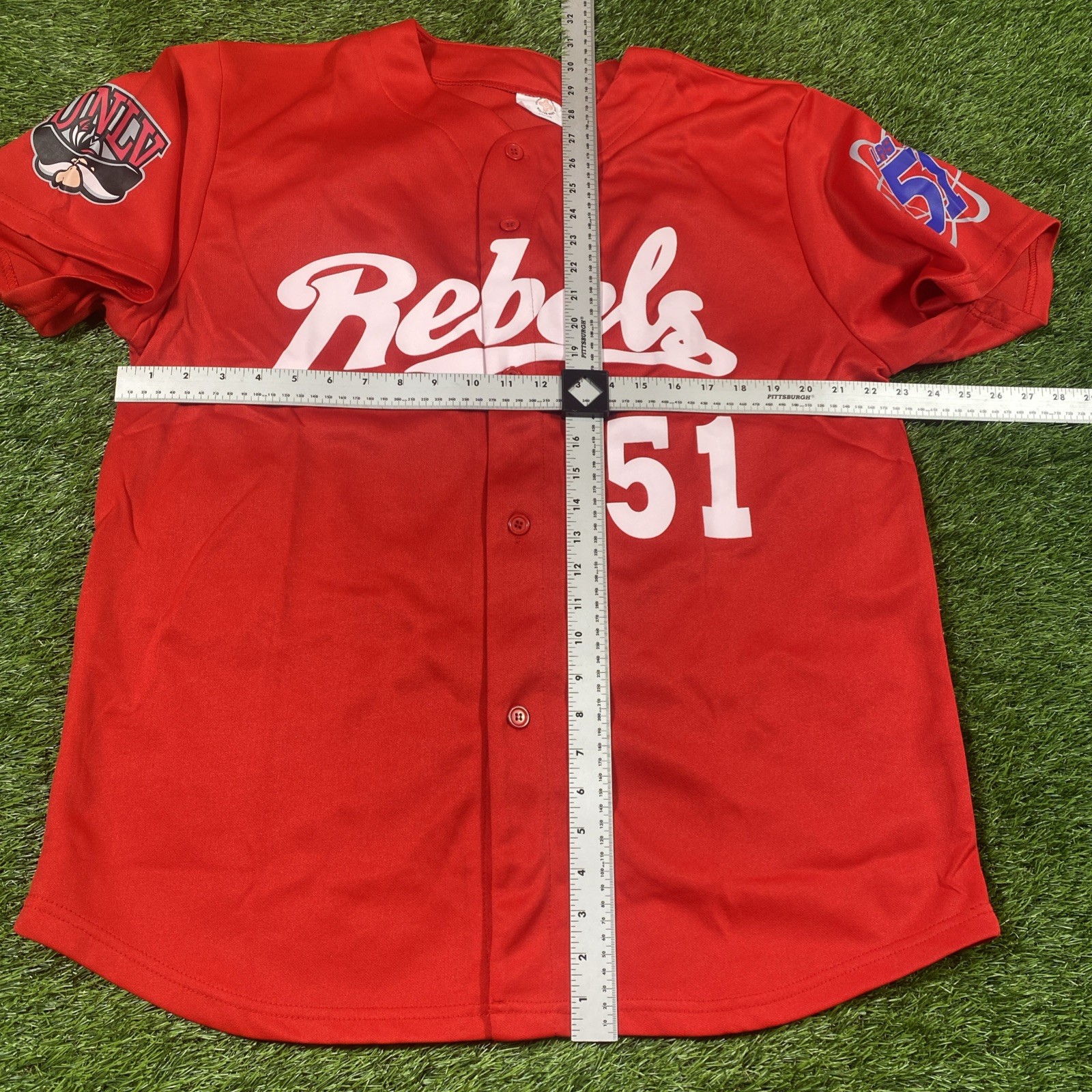 UNLV Rebels Baseball Jersey Mens Xl Red Ncaa #51 Stadium Issue