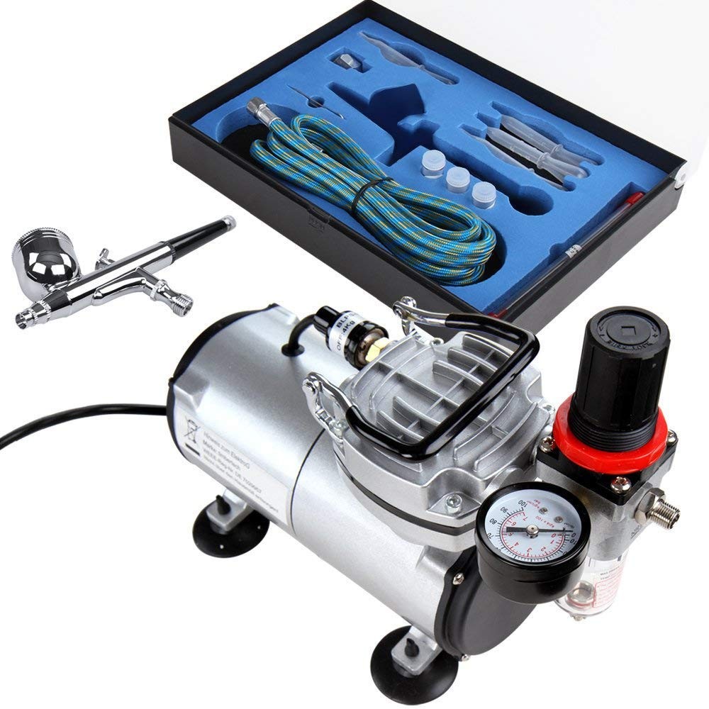 TIMBERTECH Airbrush Kit with Compressor, Multi-purpose Airbrush Compressor Se...