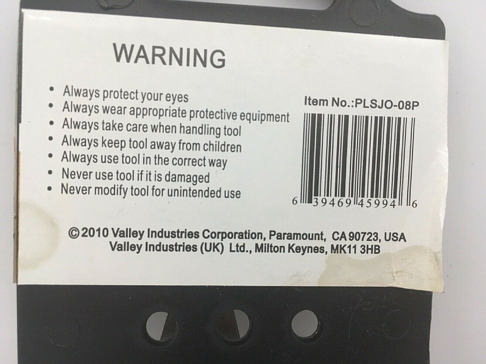8" INCH OFFSET/ANGLE SLIP JOINT PLIERS