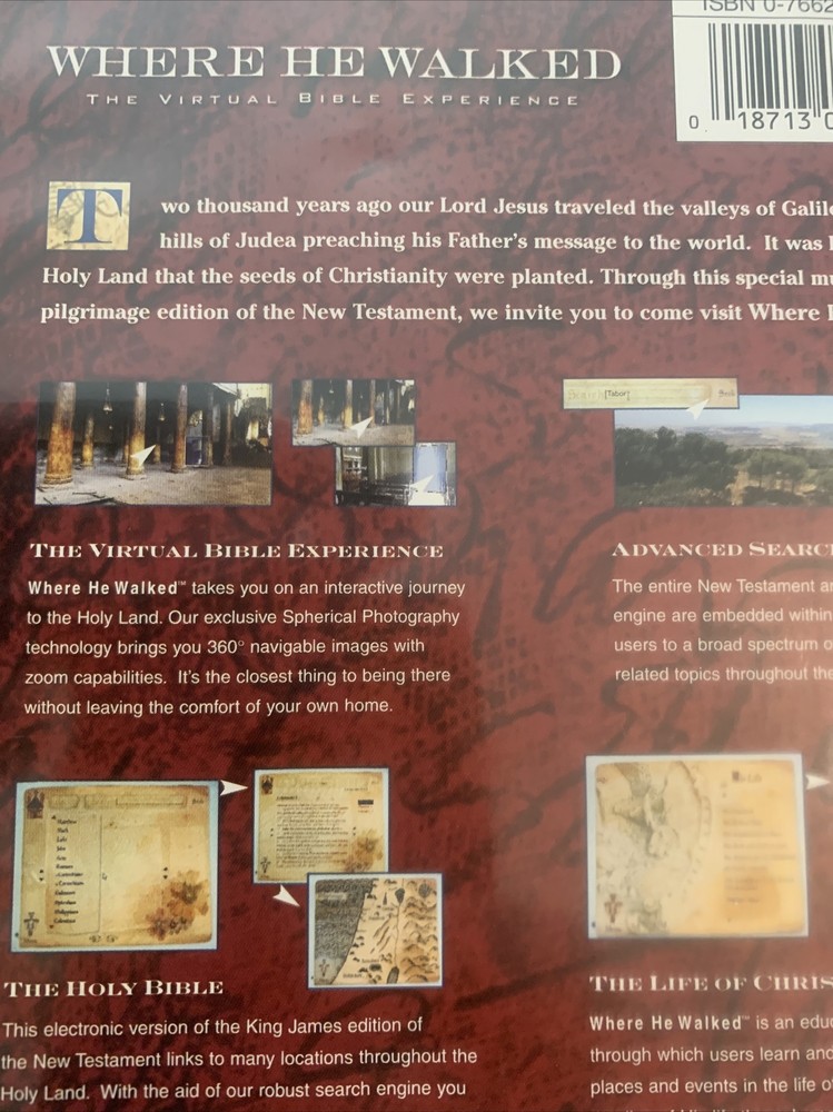 Where He Walked: The Virtual Bible Experience: MAC/PC CD-ROM