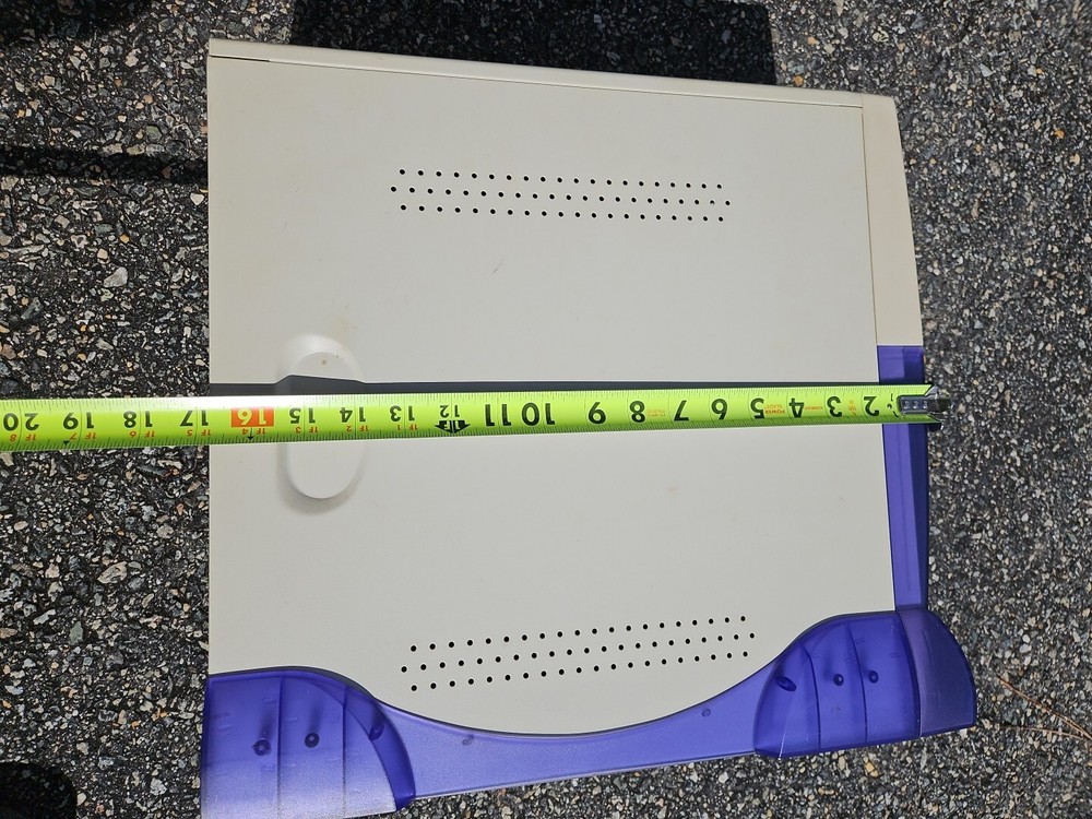 Vintage 1990s PC CPU Computer Translucent Case 89 S7