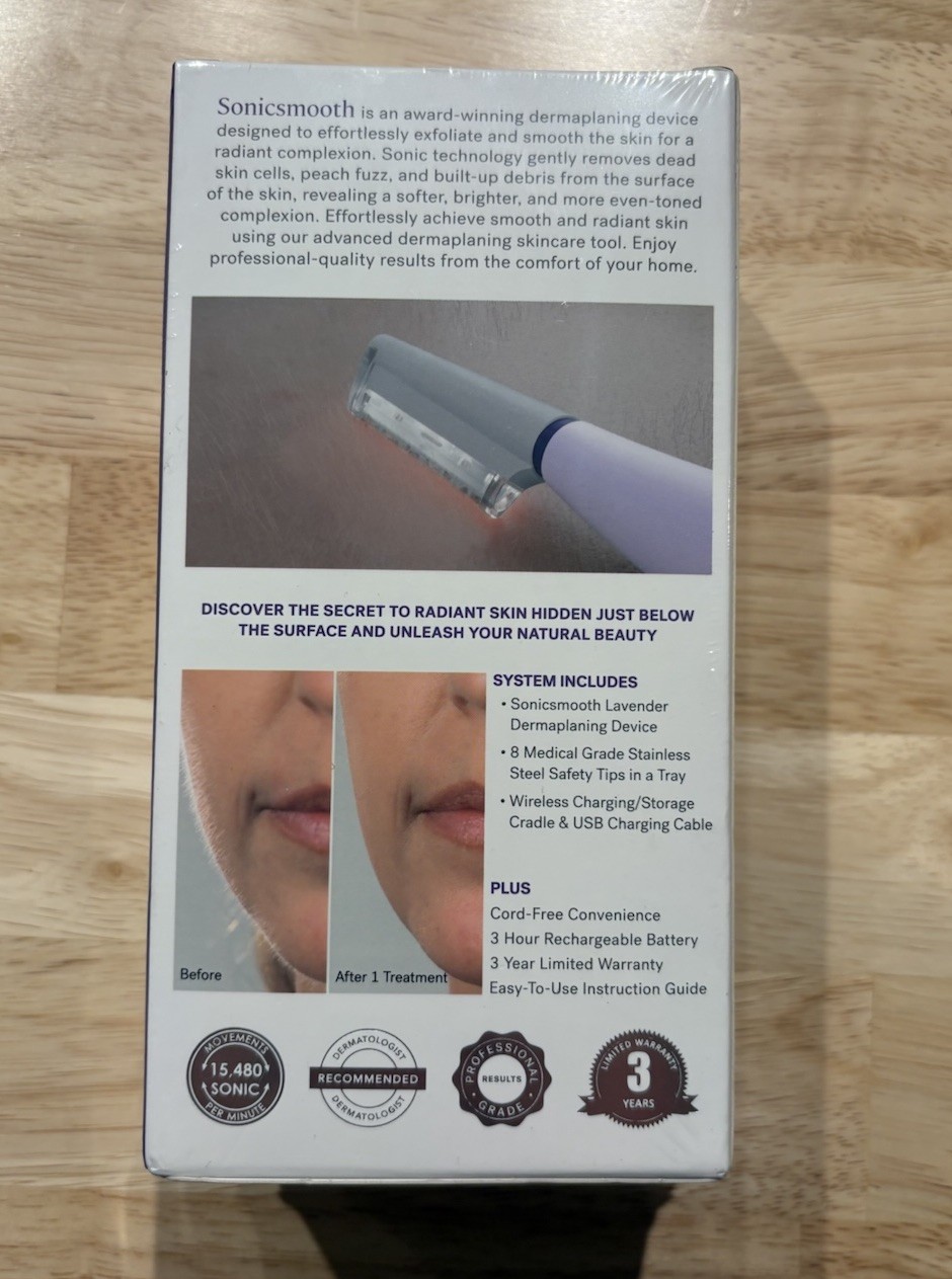 Michael Todd Sonicsmooth Dermaplaning System - Purple Sealed