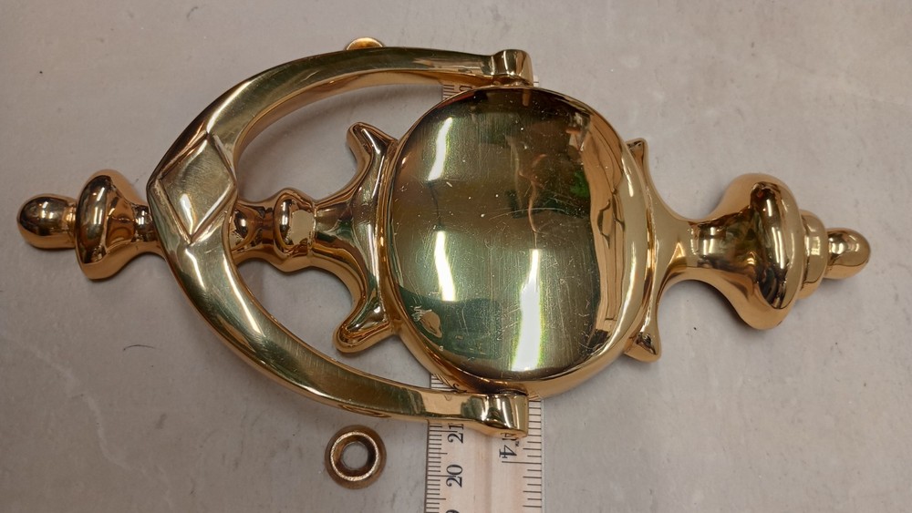 Solid Brass Colonial Style Door Knocker, N.O.S.