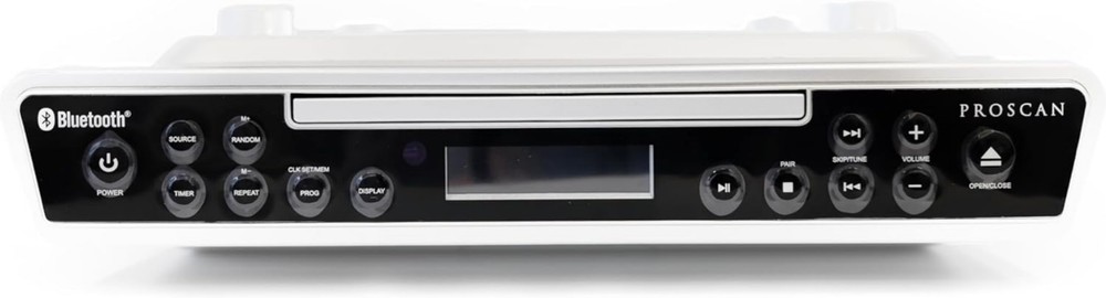 Elegant Under Counter CD Player with Bluetooth & Remote Control for Kitchen