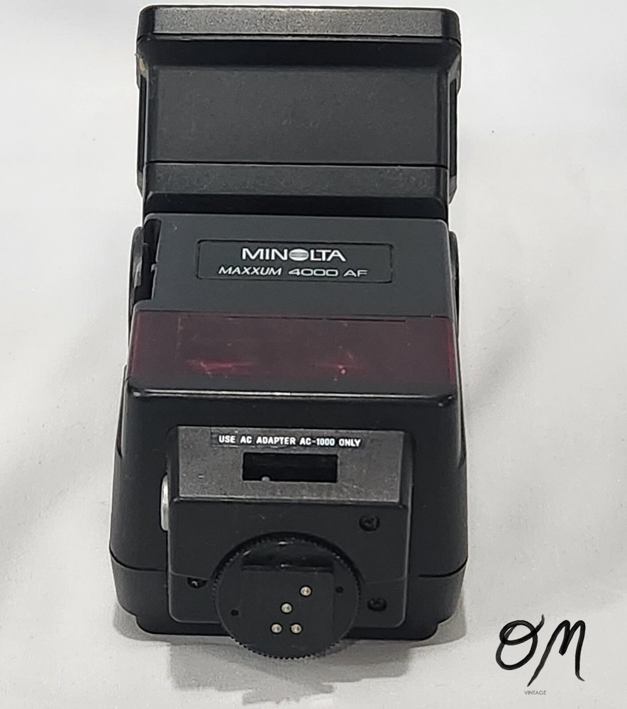 Minolta Maxxum 4000 AF Flash - UNTESTED Missing Battery Cover