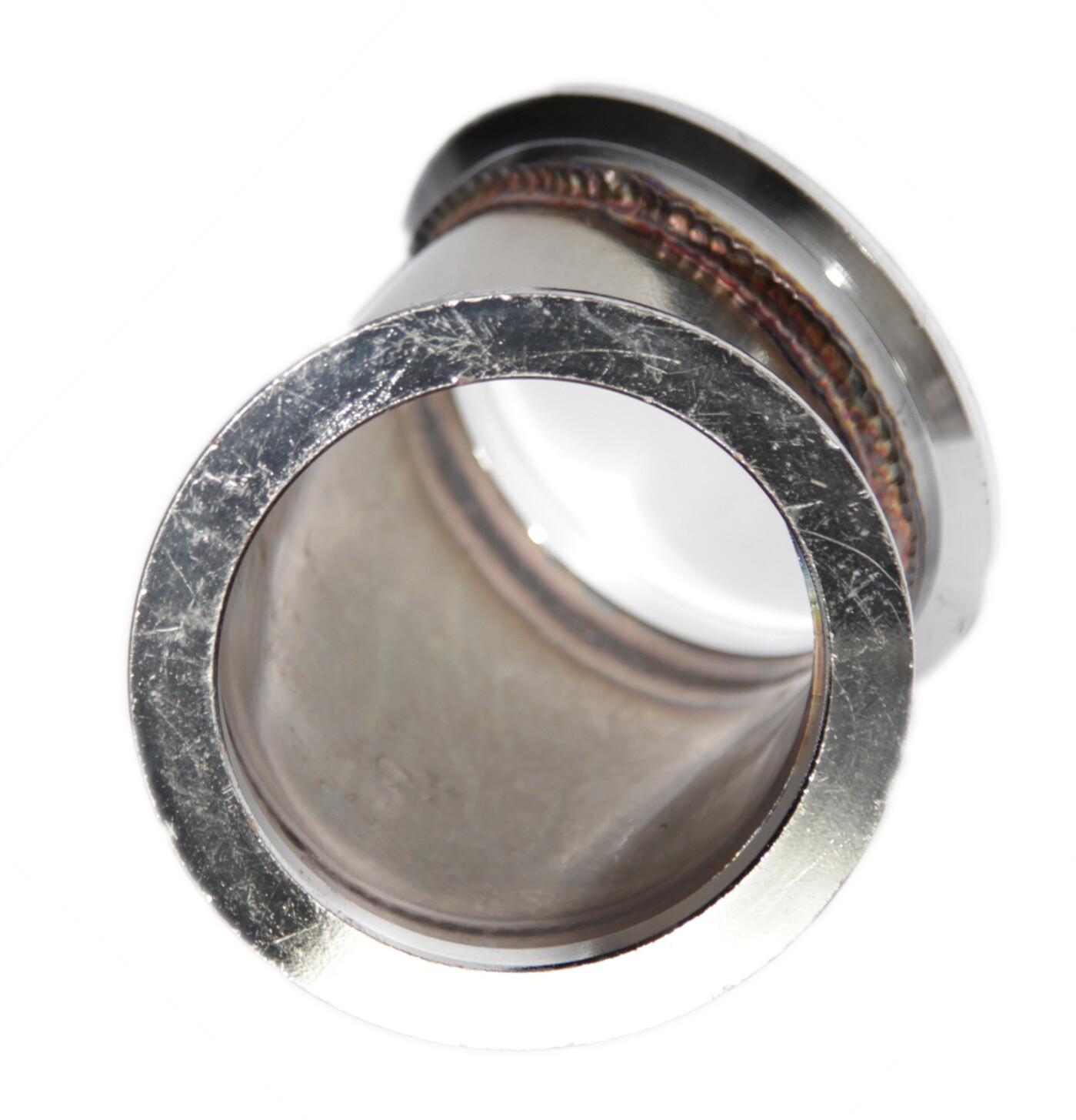 45 Degree Elbow 3" Conversion Adapter V-band size (2.85" I.D. 3.73" O.D.)