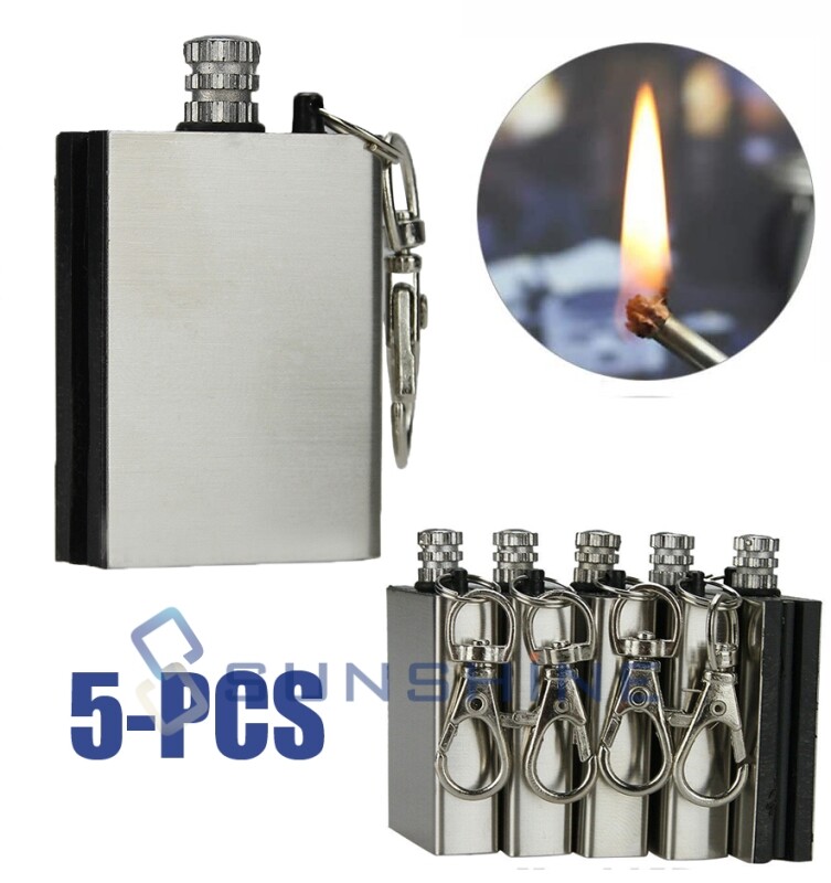 5x Waterproof Permanent Match Lighter, Endless Match, Survival Camp Fire Starter