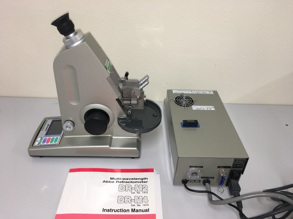 ATAGO DR-M4/1550 ABBE REFRACTOMETER WITH LIGHTSOURCE - Slightly Used!!!!!