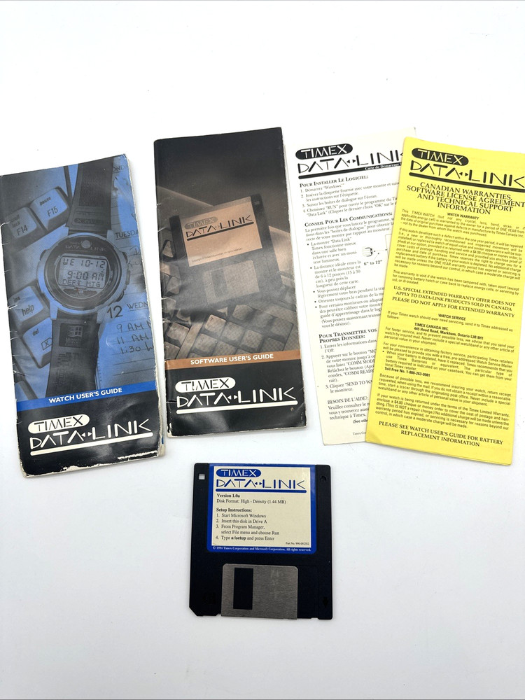 TIMEX DATA LINK Manuals And Floppy Disk ONLY*
