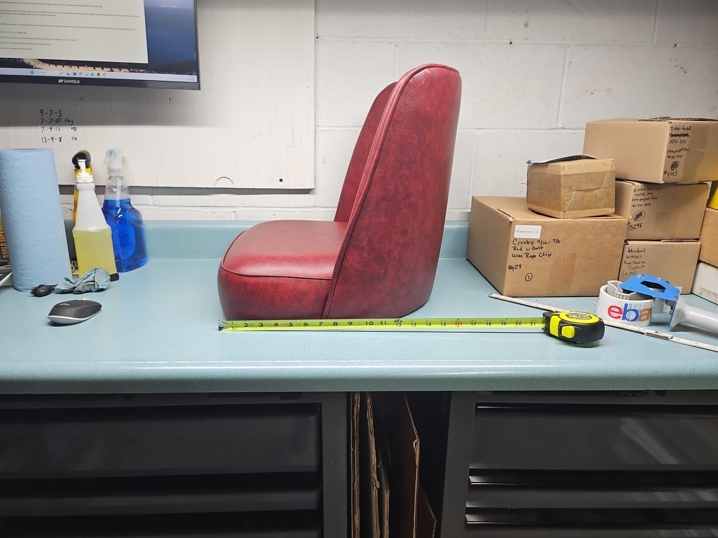 BENNINGTON BAR BUCKET REPLACEMENT SEAT HEAVY DUTY COMMERCIAL 18"W