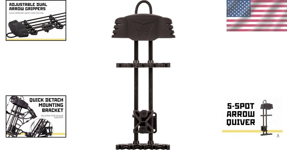 Adjustable Dual Arrow Gripper Quiver