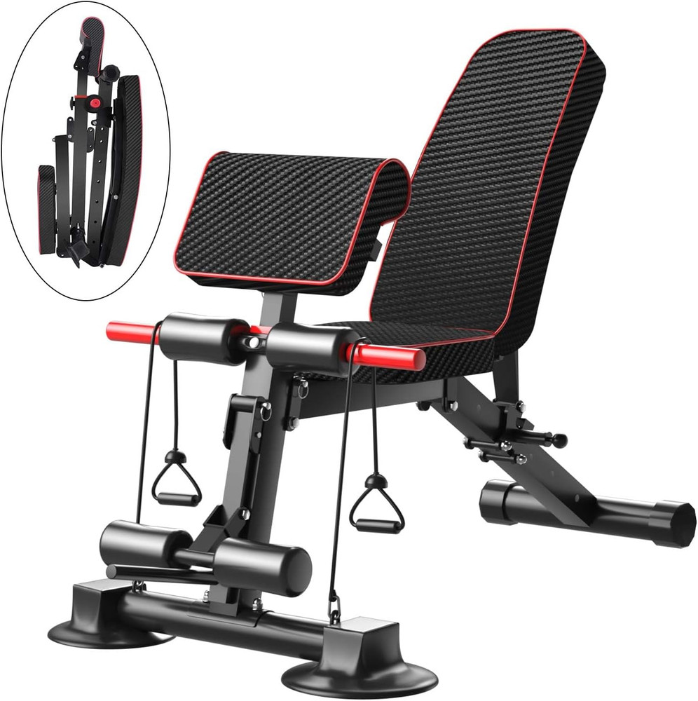 Adjustable Weight Bench - Utility Workout Benches for Exercise, Free Installatio