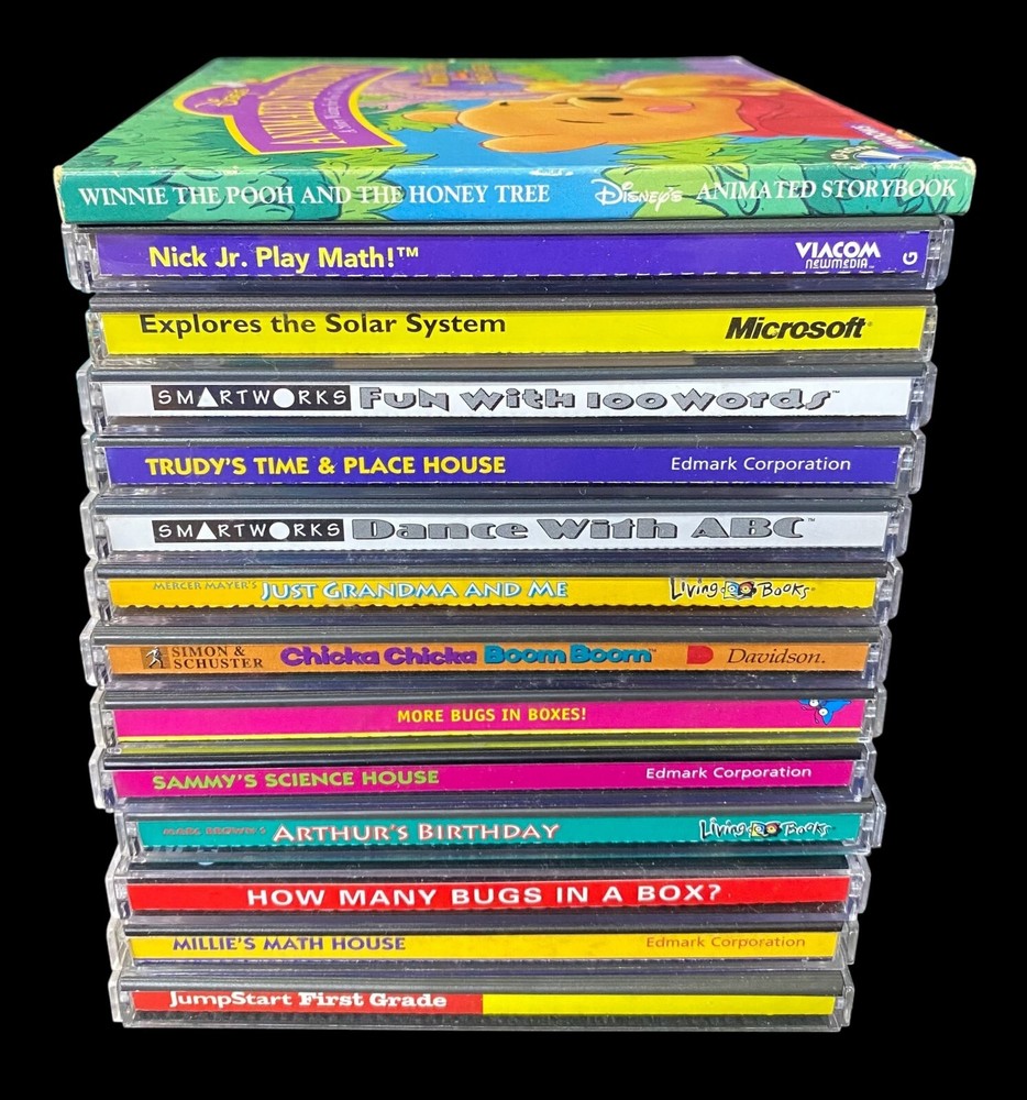 Vintage 1990s Children’s Computer Games/Programs Lot (14)